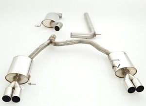 Friedrich Motorsport 70mm Duplexanlage f�r Skoda Octavia RS 1Z, 2.0l TFSI 147kW / 2.0l TDI 125kW