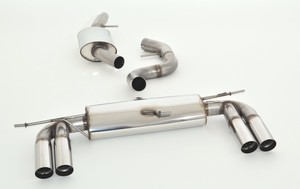 Friedrich Motorsport 70mm Duplexanlage f�r VW Tiguan 4motion, 1.4l TSI 110kW / 2.0l TSI 125/147kW / 2.0l TDI 103/125kW