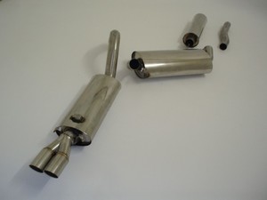 Friedrich Motorsport Edelstahl-Sportauspuffanlage Gr.A f�r Audi 80/90 Typ 89 Frontantrieb, 1.8l 55/66/79/81/82/83/92kW / 1.9l D 50/66kW / 2.0l 82/83/85/86/101/103/118kW / 2.2l 85/88/96/98/100 / 2.3l 98/123/125kW / 2.6l 110kW(2.6l V6