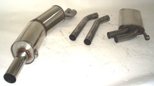 Friedrich Motorsport Edelstahl-Sportauspuffanlage Gr.A f�r BMW E34, 520i 24V 110kW / 525i 12V 125kW