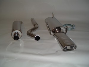 Friedrich Motorsport Edelstahl-Sportauspuffanlage Gr.A f�r Opel Astra F, 1.4l 44/60kW / 1.4l 16V 66kW / 1.6l 52/55/74kW / 1.6l 16V 74kW / 1.8l 66kW / 1.8l 16V 85/92kW / 2.0l 16V 100kW