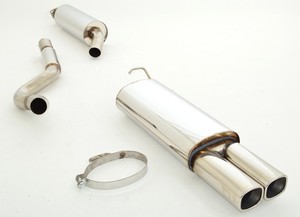 Friedrich Motorsport Edelstahl-Sportauspuffanlage Gr.A f�r Opel Kadett E, 1.3l 44/55kW / 1.4l 44kW / 1.6l 55/66kW / 1.8l 62/66/82kW / 2.0l 85/96kW (C20NE/20SEH)