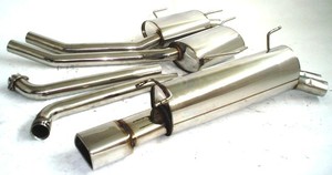 Friedrich Motorsport Edelstahl-Sportauspuffanlage Gr.A f�r Opel Omega B, 2.5l V6 125kW / 3.0l V6 155kW