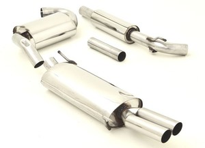 Friedrich Motorsport Edelstahl-Sportauspuffanlage Gr.A f�r VW Golf IV Cabrio, 1.4l 44kW / 1.6l 55/74kW / 1.8l 55/66kW / 1.9l D 47kW / 1.9l SDI 47kW / 1.9l TD 55kW / 1.9l TDI 66/81kW / 2.0l 85kW / 2.0l 16V 110kW