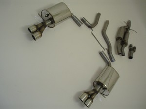 Friedrich Motorsport Gr.A Duplexanlage f�r Audi A6 4F Frontantrieb, 2.4l V6 130 kW 2.8l FSI 140/154/162kW / 3.2l FSI 188kW