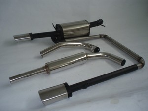 Friedrich Motorsport Gr.A Duplexanlage f�r Skoda Fabia, 1.2l 47kW / 1.4l 50kW / 1.4l 16V 55/74kW / 1.4l TDI 55kW / 1.9l SDI 47kW / 1.9l TDI 74kW / 2.0l 85kW