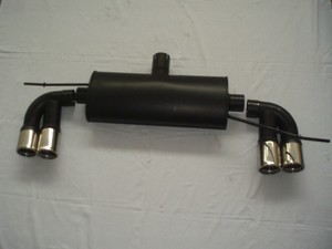 Friedrich Motorsport Duplex-Sportendschalld�mpfer f�r Audi A3 8P Frontantrieb, 1.6l 75kW / 1.6l FSI 85kW / 1.6l TDI 66/77kW / 1.9l TDI 77/103kW / 2.0l TDI 103/125kW / 2.0l FSI 110kW