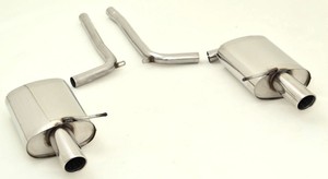 Friedrich Motorsport Duplex-Sportendschalld�mpfer f�r Audi A4 B6 (8E/8H) Quattro, 1.8l Turbo 110/120/140kW / 1.9l TDI 96kW / 2.5l TDI 132kW / 3.0l V6 162kW