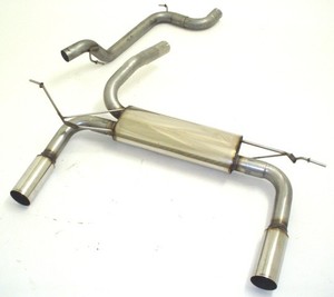 Friedrich Motorsport Duplex-Sportendschalld�mpfer f�r Ford Focus II DA3/DB3, 1.4l 16V 59kW / 1.6l 16V 74/85kW / 1.6l TDCI 66/80kW / 1.8l 16V 92kW / 1.8l TDCI 85kW / 2.0l 16V 107kW / 2.0l TDCI 100kW