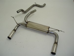 Friedrich Motorsport Duplex-Sportendschalld�mpfer f�r Ford Focus II DA3/DB3, 1.4l 16V 59kW / 1.6l 16V 74/85kW / 1.6l TDCI 66/80kW / 1.8l 16V 92kW / 1.8l TDCI 85kW / 2.0l 16V 107kW / 2.0l TDCI 100kW