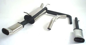 Friedrich Motorsport Duplex-Sportendschalld�mpfer f�r VW Golf IV, 1.4l 16V 55kW / 1.6l 74/75kW / 1.6l 16V 77kW / 1.6l FSI 81kW / 1.9l SDI 50kW / 1.9l TDI 66/74/81/85/96kW / 2.0l 85kW / 2.3l V5 125kW