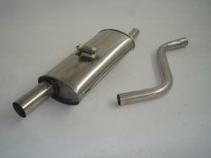 Friedrich Motorsport Sportendschalldmpfer fr VW Polo II / III, 1.1l 29/33kW / 1.3l 33/40/44/55kW / 1.3l G40 83kW