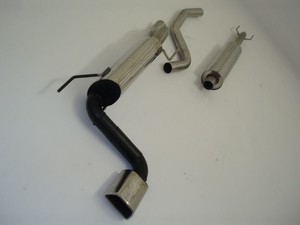 Friedrich Motorsport Gr.A Anlage mittig f�r Opel Corsa D, 1.0l 12V 44kW / 1.2l 16V 51/59/63kW / 1.3l CDTI 55/66/70kW / 1.4l 16V 64/66/74kW / 1.7l CDTI 92/96kW