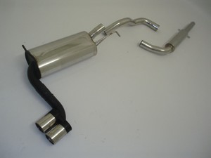 Friedrich Motorsport Gr.A Anlage mittig f�r VW New Beetle & Cabrio, 1.4l 16V 55kW / 1.6l 74/75kW / 1.6l 16V 77kW / 1.6l FSI 81kW / 1.8l 92kW / 1.8l Turbo 110/132kW / 1.9l SDI 50kW / 1.9l TDI 66/74/77/81/85/96/110kW / 2.0l 85kW / 2.3l V5 11