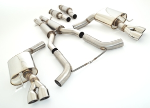 Friedrich Motorsport 2x76mm Duplex-Anlage f�r Audi S6 4F Quattro Limousine & Avant / AWD Bj. 03/2006-12/2010  5.2l V10 320kW