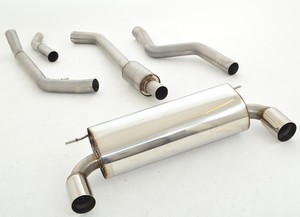 Friedrich Motorsport 70mm Duplex-Anlage f�r BMW 1er F20/F21 Coupe Bj. 09/2011-03/2015 3-/5-T�rer 114i 75kW / 116i 100kW