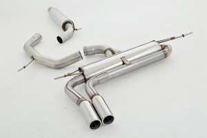 Friedrich Motorsport 76mm Anlage f�r VW EOS Frontantrieb ab Bj. 2006  1.4l TSI 90/118kW / 2.0l TSI 147/155kW / 2.0 TDI 125kW