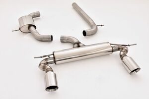 Friedrich Motorsport 76mm Duplex-Anlage f�r Audi A3 8P Sportback Frontantrieb 2WD ab Bj. 2004  1.2l TFSI 77kW / 1.4l TFSI 92kW / 1.8l TFSI 118kW / 2.0l TDI 103/125kW / 2.0l TFSI 147kW