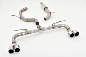 Friedrich Motorsport 76mm Duplex-Anlage f�r Audi A3 8V Sportback Frontantrieb 2WD ab Bj. 08/2012 5-T�rer 2.0l TDI 110/135kW