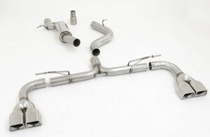 Friedrich Motorsport 76mm Duplex-Anlage f�r Audi A3 8V Sportback Quattro AWD ab Bj. 2012  2.0l TDI 110/135kW