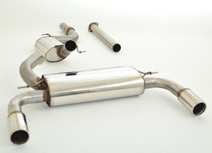 Friedrich Motorsport 76mm Duplex-Anlage f�r Ford Focus III Schr�gheck DYB ab Bj. 03/2011 3-/5-T�rer 1.5l EcoBoost 110/134KW / 1.6l EcoBoost 110/134KW