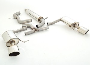 Friedrich Motorsport 76mm Duplex-Anlage f�r Seat Leon 5F ST Cupra Frontantrieb ab Bj. 2015  2.0l TSI 195/206kW