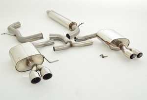 Friedrich Motorsport 76mm Duplex-Anlage f�r Skoda Octavia 5E Limousine & Combi Frontantrieb ab Bj. 2013  1.8l TSI 132kW