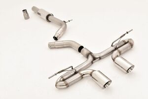 Friedrich Motorsport 76mm Duplex-Anlage f�r VW Golf VII GTD Frontantrieb ab Bj. 2013  2.0l TDI 135kW