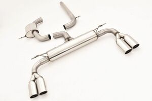 Friedrich Motorsport 76mm Duplex-Anlage f�r Audi A3 8V Cabrio Frontantrieb 2WD ab Bj. 01/2014  1.8l TFSI 132kW