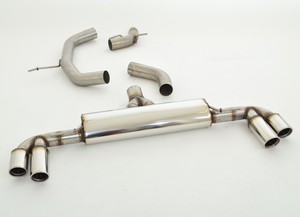 Friedrich Motorsport 76mm Duplex-Anlage f�r Audi TT 8J Frontantrieb Coupe & Roadster / 2WD Bj. 2006-03/2014  1.8l TFSI 118kW / 2.0l TFSI 147/155kW