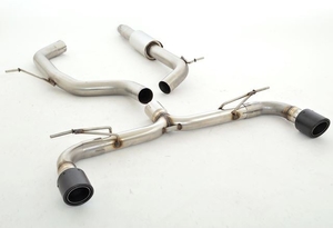 Friedrich Motorsport 76mm Duplex-Anlage f�r VW Golf VII GTD Frontantrieb ab Bj. 2013  2.0l TDI 135kW