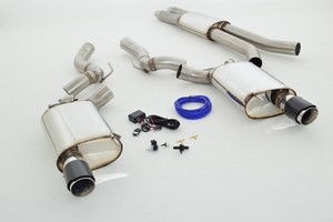 Friedrich Motorsport 76mm Duplex-Anlage mit Klappensteuerung f�r Ford Mustang Coupe ab Bj. 2015  5.0l V8 310kW