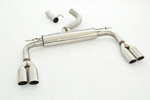 Friedrich Motorsport 76mm Duplex-Sportendschalld�mpfer f�r Audi A3 8V Cabrio Quattro AWD ab Bj. 01/2014  1.8l TFSI 132kW