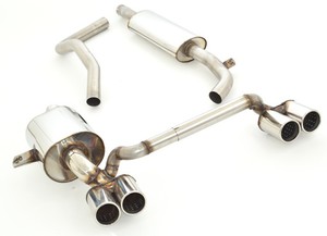 Friedrich Motorsport Gruppe A Duplex-Anlage f�r Renault Megane III Typ Z Coupe inkl. GT ab Bj. 2008 5-T�rer 1.2l Turbo 85/97kW / 1.4l Turbo 96kW