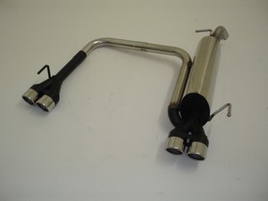 Friedrich Motorsport Duplex-Sportendschalld�mpfer f�r Mitsubishi Colt CZ3 Z30 3-T�rer  1.1l 55kW/1.3l 70kW/1.5l 80kW/1.5l DI-D 50/70kW