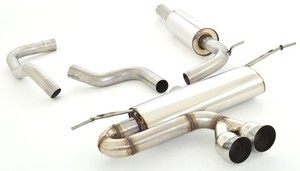 Friedrich Motorsport Gr.A Anlage mittig f�r Seat Leon 5F inkl. FR & SC Frontantrieb 1.2l TSI 63/77/81kW/1.4l TSI 90/92/103/110kW/1.6l TDI 66/77kW/2.0l TDI 110kW