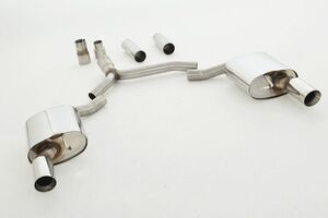 Friedrich Motorsport 76mm Duplex-Sportendschalld�mpfer f�r Audi A4 B8 (8K) Frontantrieb & Quattro Limousine 1.8l TFSI 88/118/125kW / 2.0l TFSI 132/155/165kW