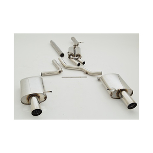 Friedrich Motorsport 70mm Duplexanlage f�r Audi A4 B7 (8EC/8ED/8H) Frontantrieb Limousine & Avant 1.8l Turbo 120kW / 2.0l TFSI 125/147/162kW / 2.0l TDI 125kW / 2.5l TDI 120kW / 2.7l TDI 120/132kW