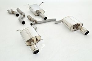 Friedrich Motorsport 76mm Duplex-Anlage f�r Audi Q5 8R Quattro 3.0l TFSI 200kW / 3.2l FSI 199kW