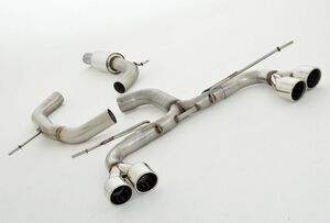 Friedrich Motorsport 76mm Duplex-Anlage f�r VW Scirocco III 2.0l TDI 103/125kW