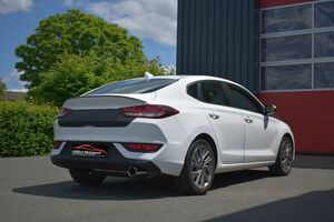 Friedrich Motorsport Sportendschalldmpfer fr Hyundai i30 PDE Fastback ab Bj. 09/2018 1.0l T-GDI 88kW / 1.4l T-GDI 103kW