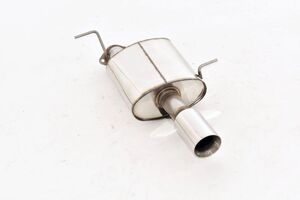 Friedrich Motorsport Sportendschalld�mpfer f�r Mazda 2 DJ1 1.5l Skyactiv-G 90 66kW / 1.5l Skyactiv-G 115 85kW ab Bj. 11/2014