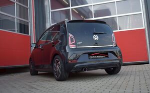 Friedrich Motorsport Sportauspuffanlage f�r VW UP! 1.0l 44/50/55kW mit Ottopartikelfilter ab Bj. 09/2018 auch f�r 1.0l TSI/GTI Heck erh�ltlich, bitte bei Bestellung angeben