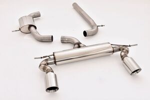 Friedrich Motorsport 76mm Duplex-Anlage f�r Audi A3 8P Cabrio Frontantrieb 1.8l TFSI 118kW / 2.0l TFSI 147kW ab Bj. 01/2008