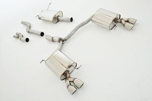 Friedrich Motorsport 76mm Duplex-Anlage f�r Audi Q5 8R Quattro 3.0l TFSI 200kW / 3.2l FSI 199kW Bj. 2009-04/2015