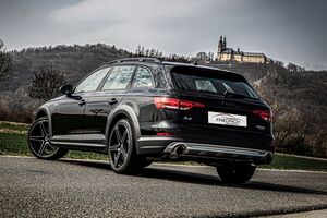 Friedrich Motorsport 76mm Duplex-Anlage f�r Audi A4 B9 (B8/8W) Allroad Quattro 45 TFSI 180kW mit Ottopartikelfilter Bj. 02/2019-07/2020