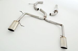 Friedrich Motorsport 76mm Duplex-Anlage f�r VW Passat 3C B6 Limousine (Frontantrieb) 2.0l TDI 100/103/105/125kW Bj. 2005-2010