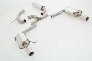 Friedrich Motorsport 76mm Duplex-Anlage f�r VW Passat 3C B7 Variant (Frontantrieb) 1.8l TSI 118kW / 2.0l TSI 155kW ab Bj. 11/2010