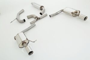 Friedrich Motorsport 76mm Duplex-Anlage f�r VW Passat 3C B7 Limousine (Frontantrieb) 1.8l TSI 118kW / 2.0l TSI 155kW ab Bj. 11/2010