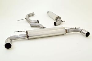 Friedrich Motorsport 76mm Duplexanlage f�r VW Golf VI GTI Cabrio Frontantrieb 2.0l TSI 162kW ab Bj. 2015